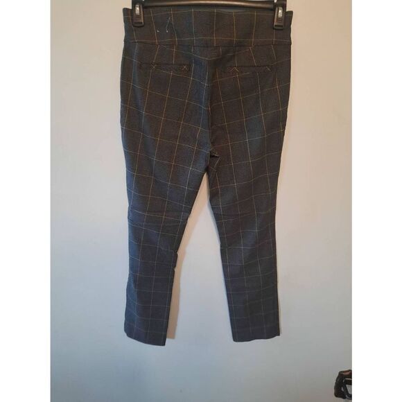 Anne Klein Size 10 Gray Plaid Dress Pants - Picture 3 of 5